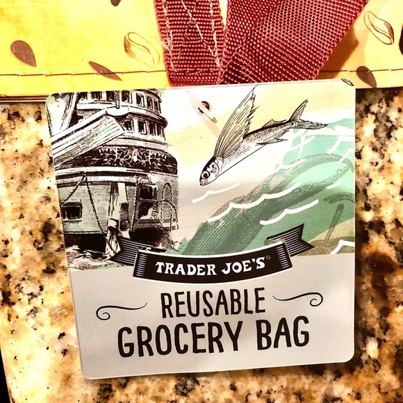 Trader Joe’s Plastic Reusable Shopping Tote Bag Washington State - Picture 3 of 4
